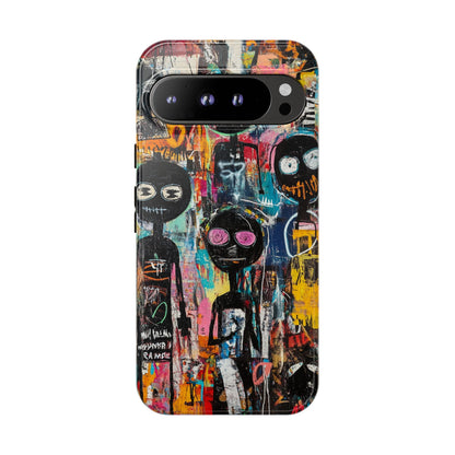 Basquiat Art iPhone Case – Modern Urban Graffiti Design - iPhone, Samsung & Google Pixel Cover - Artistic Painting Case,  Art Lover Gift