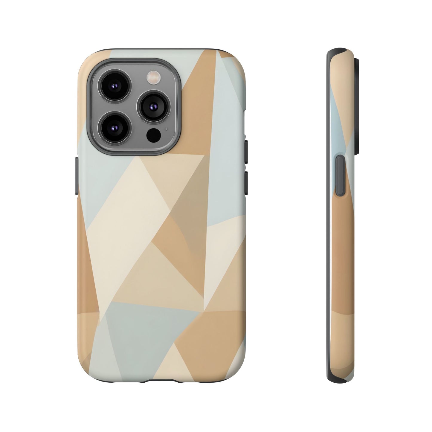Neutral Geometrical Triangular Abstract Pattern
