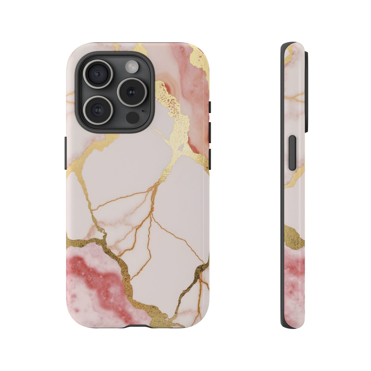 Beautiful Pink Minimal Marble Case Design