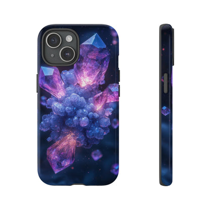 Cosmic Amethyst Crystal Phone Case for iPhone, Samsung & Google Pixel