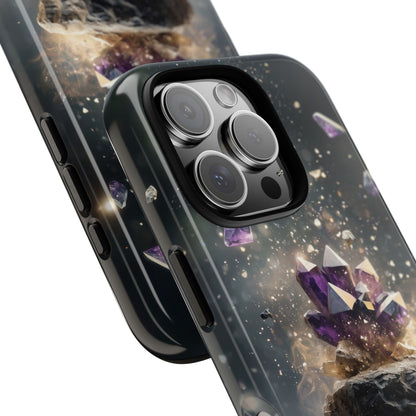 Mystic Amethyst Stones Phone Case for iPhone, Samsung & Google Pixel