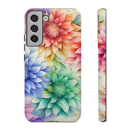 Rainbow Bloom Mandala Floral Mobile Case
