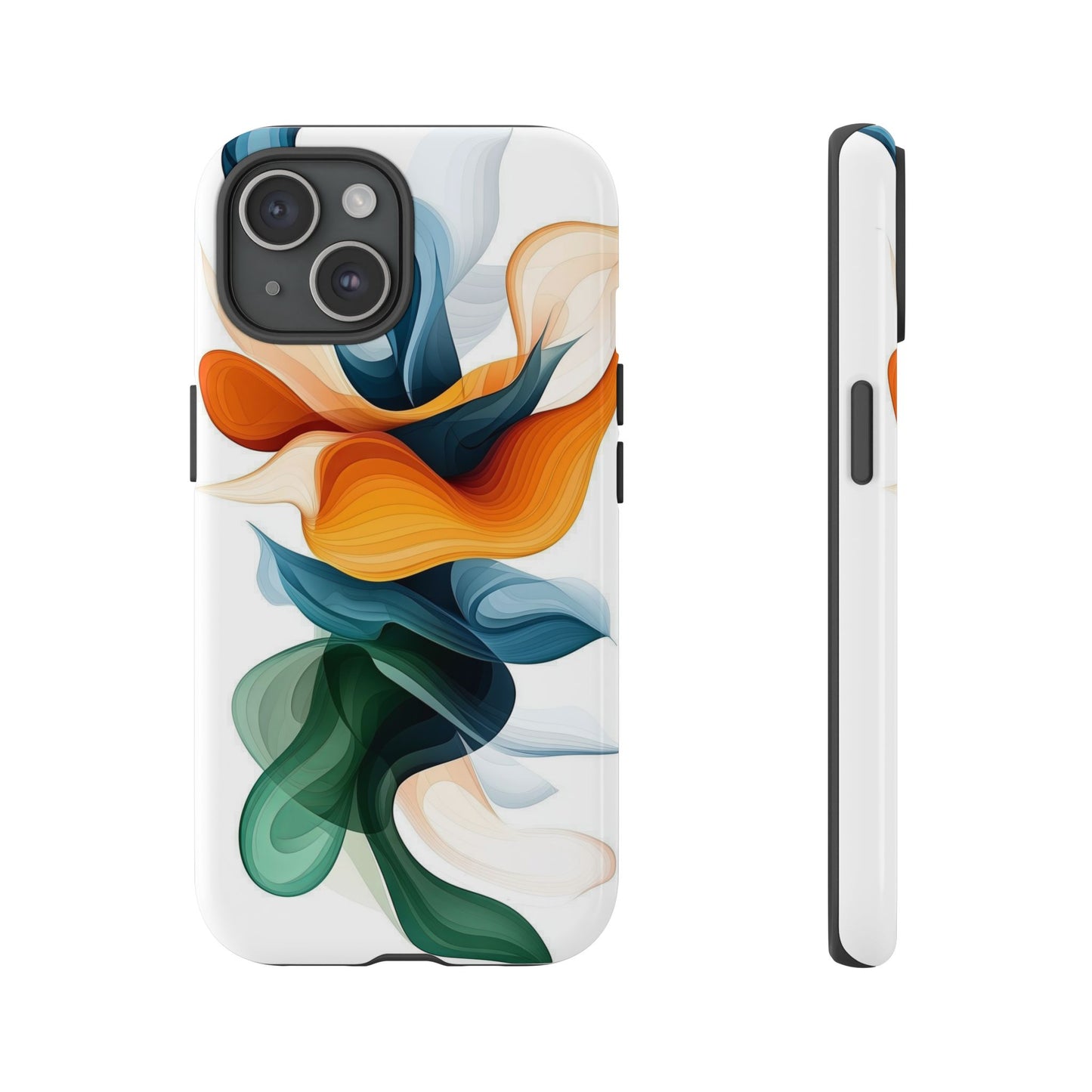 Verdant Flow – Modern Abstract Phone Case for iPhone, Samsung & Pixel