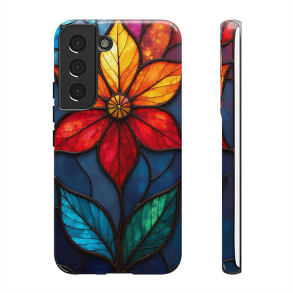 Radiant Blossom: Red and Orange Floral Elegance