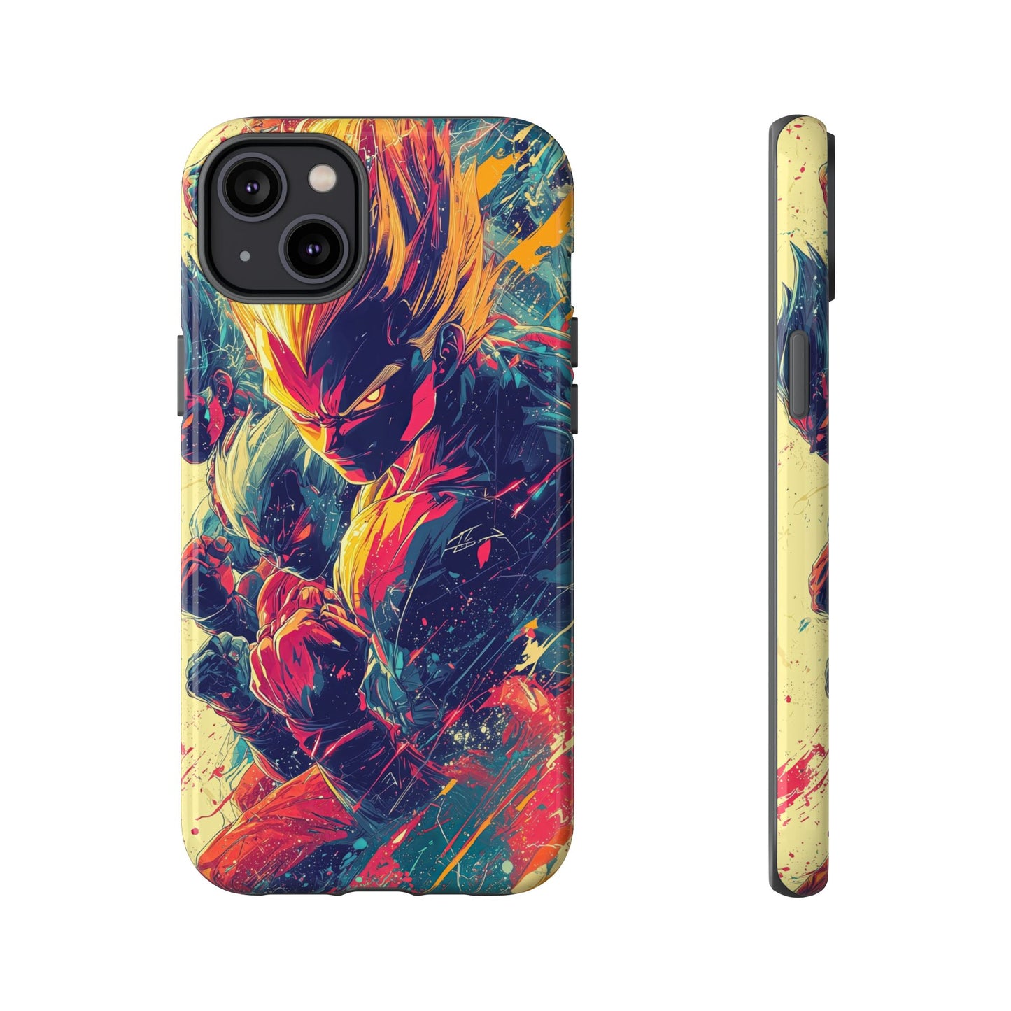 Saiyan Fury | Anime Warrior Power Surge | Comic Style Dragon Battle Phone Case for iPhone, Samsung & Pixel