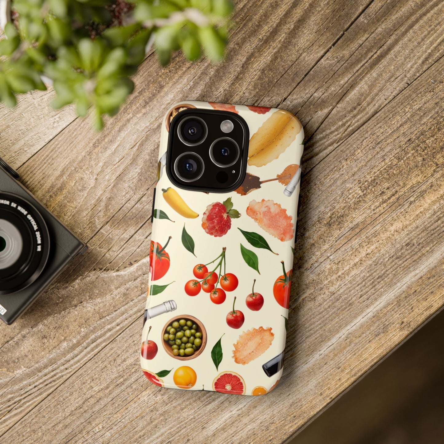Fresh Fruits & Veggies Pattern Phone Case