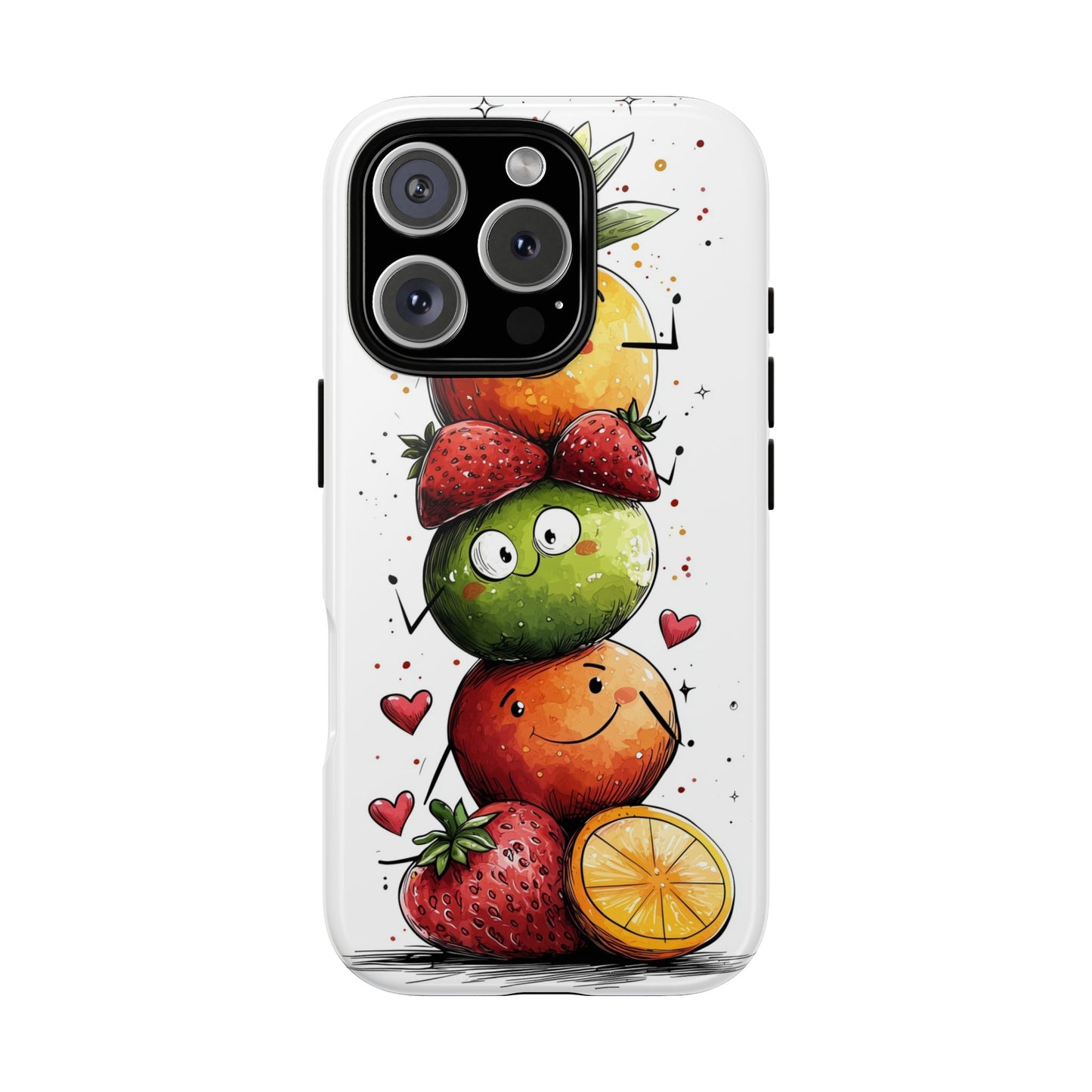 Cute Fruit Stack Phone Case – Fun & Playful Anime Art for iPhone, Google Pixel & Samsung