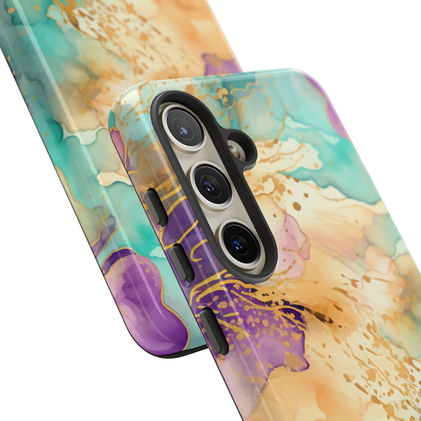 Golden Aura Abstract Watercolor Mobile Case