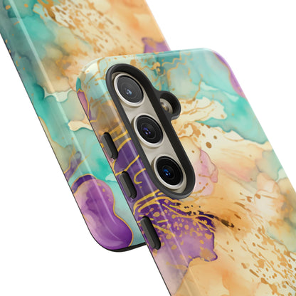 Golden Aura Abstract Watercolor Mobile Case
