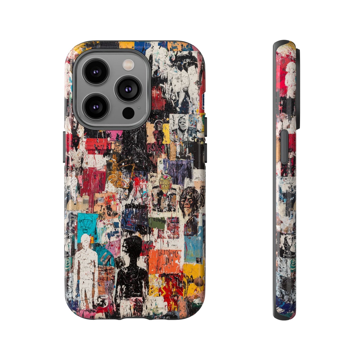 Graffiti Phone Case – Basquiat Street Art Design - iPhone, Samsung & Google Pixel Cover - Artistic Painting Case,  Art Lover Gift