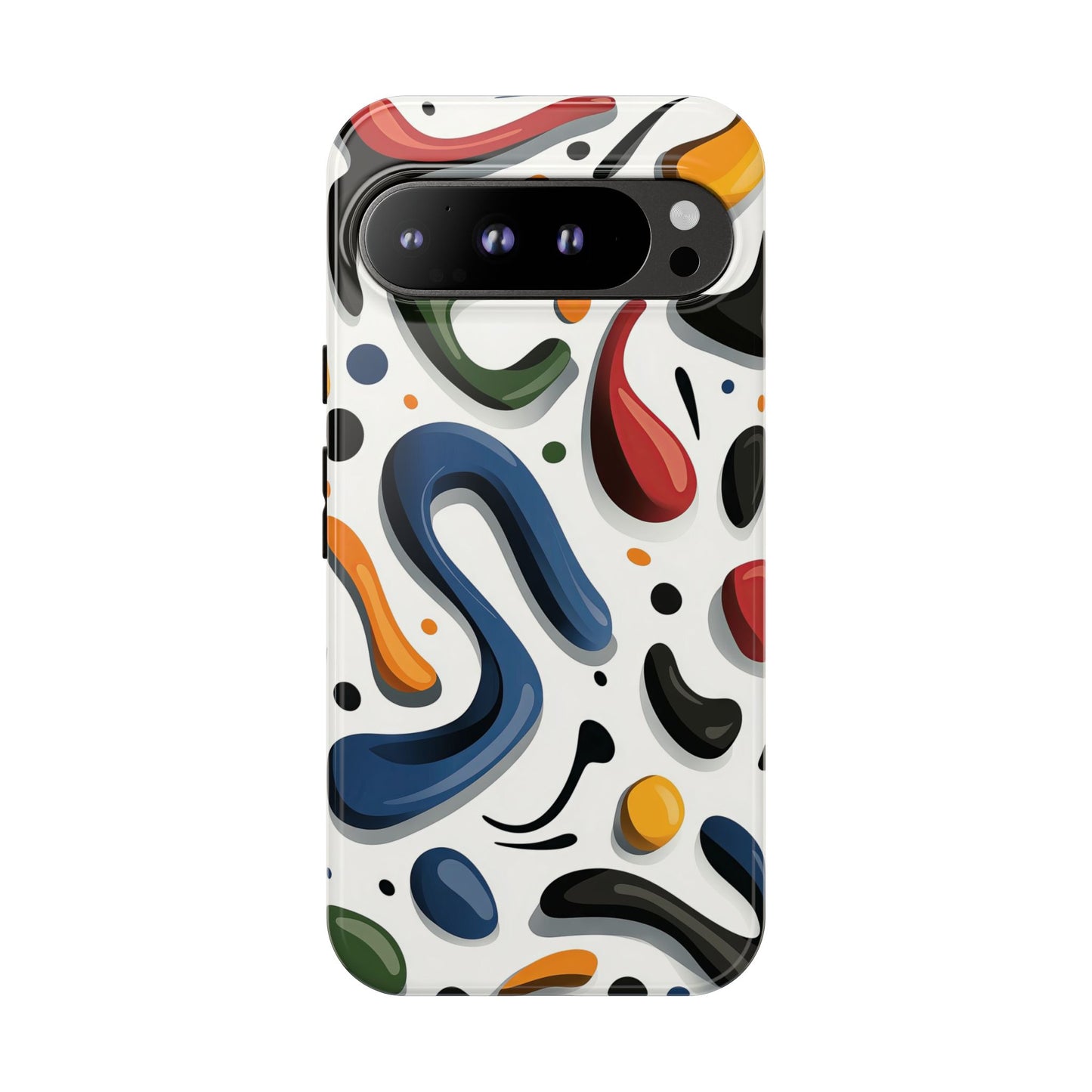 Color Cascade – Glossy Abstract Blob Case for iPhone, Pixel & Samsung
