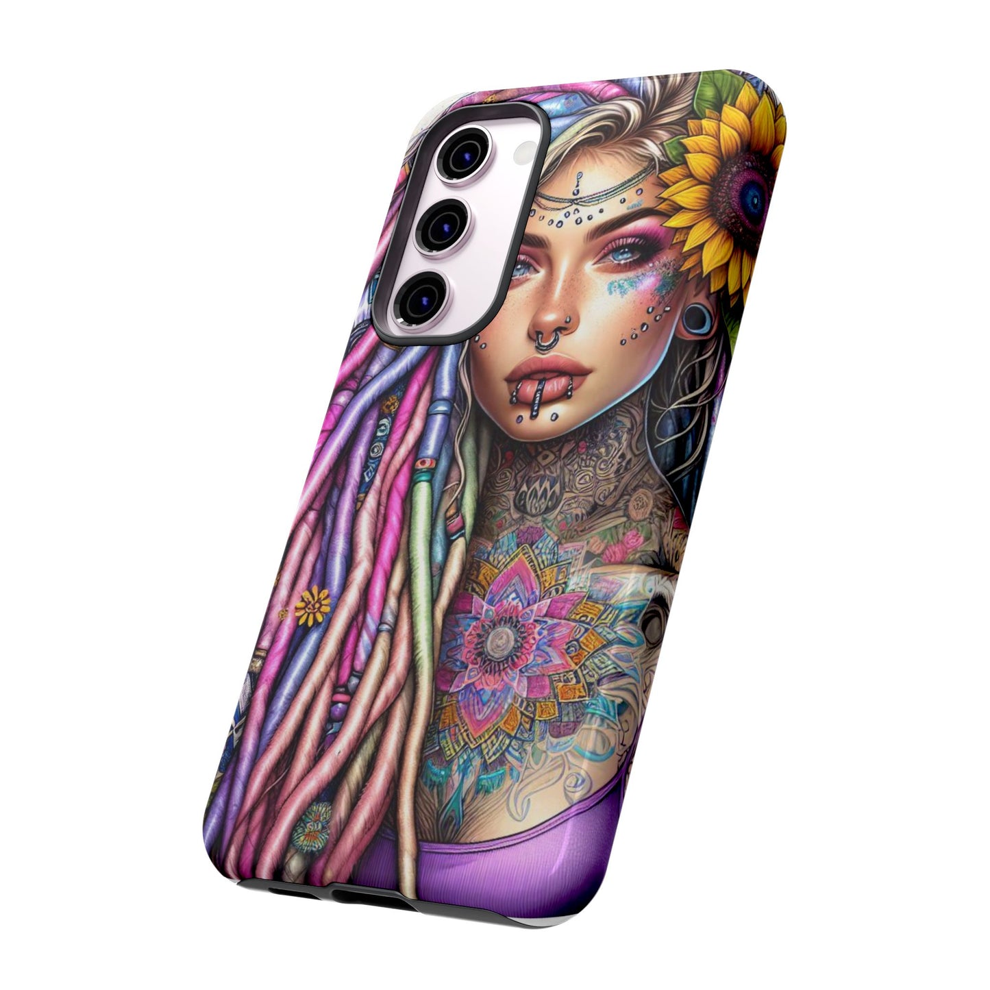 Boho Mandala Goddess – Ethereal Tattoo Art Mobile Cover