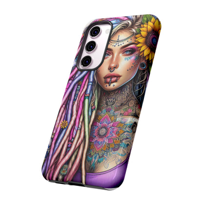 Boho Mandala Goddess – Ethereal Tattoo Art Mobile Cover