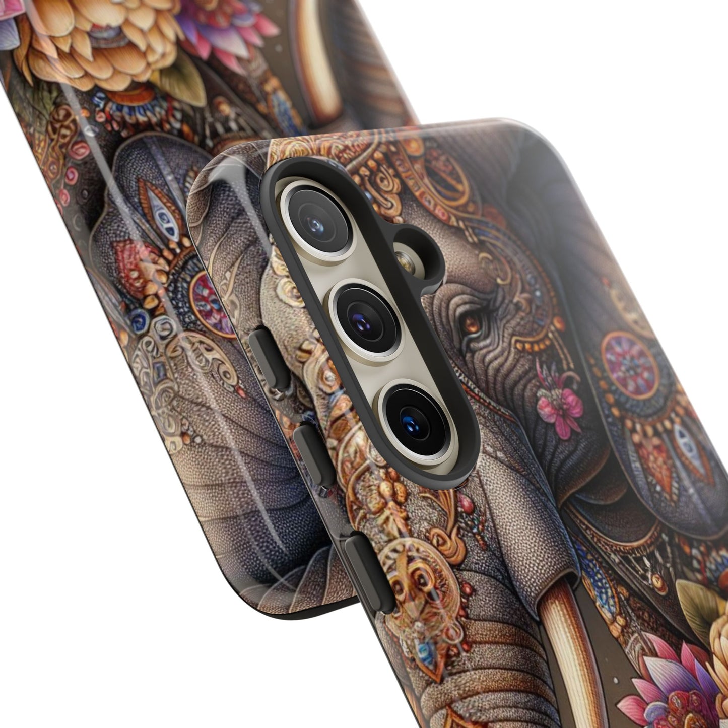 Royal Ornate Elephant Mobile Cover – Luxurious Bohemian Art