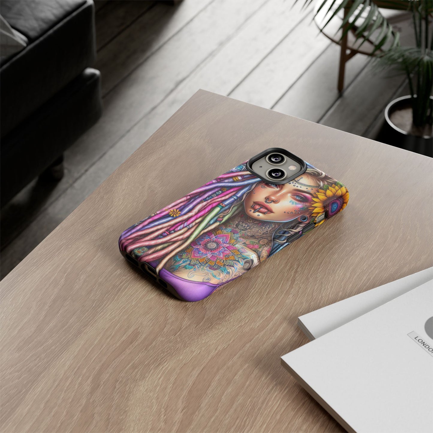 Boho Mandala Goddess – Ethereal Tattoo Art Mobile Cover