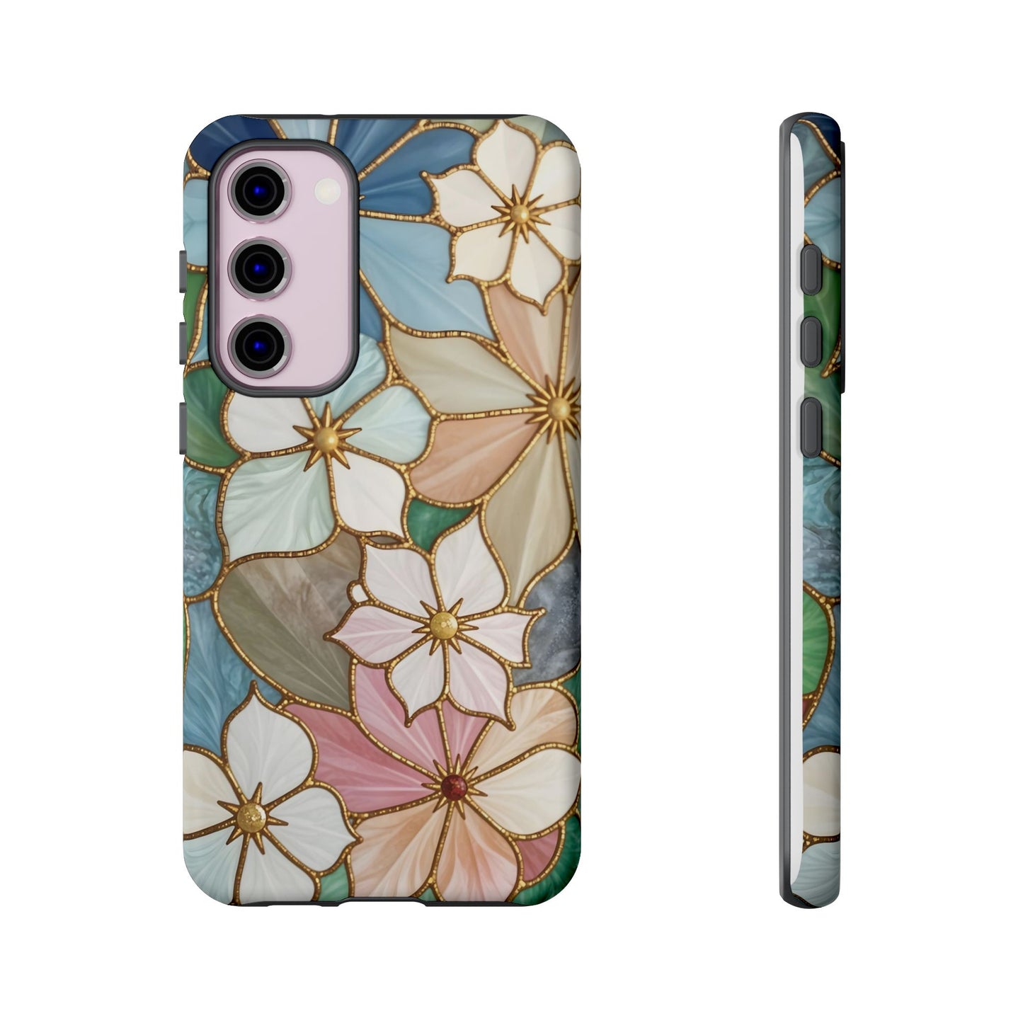 Floral Symphony: Stained Glass Elegance