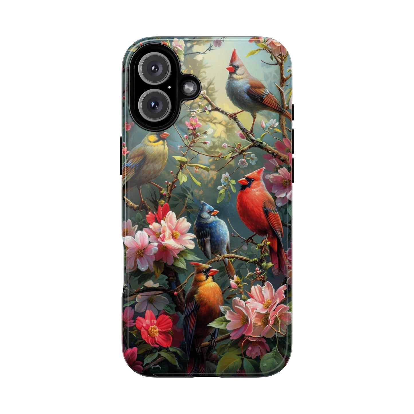 Floral Birds Phone Case – Cute & Protective Cover for iPhone, Samsung & Google Pixel