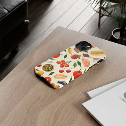 Fresh Fruits & Veggies Pattern Phone Case