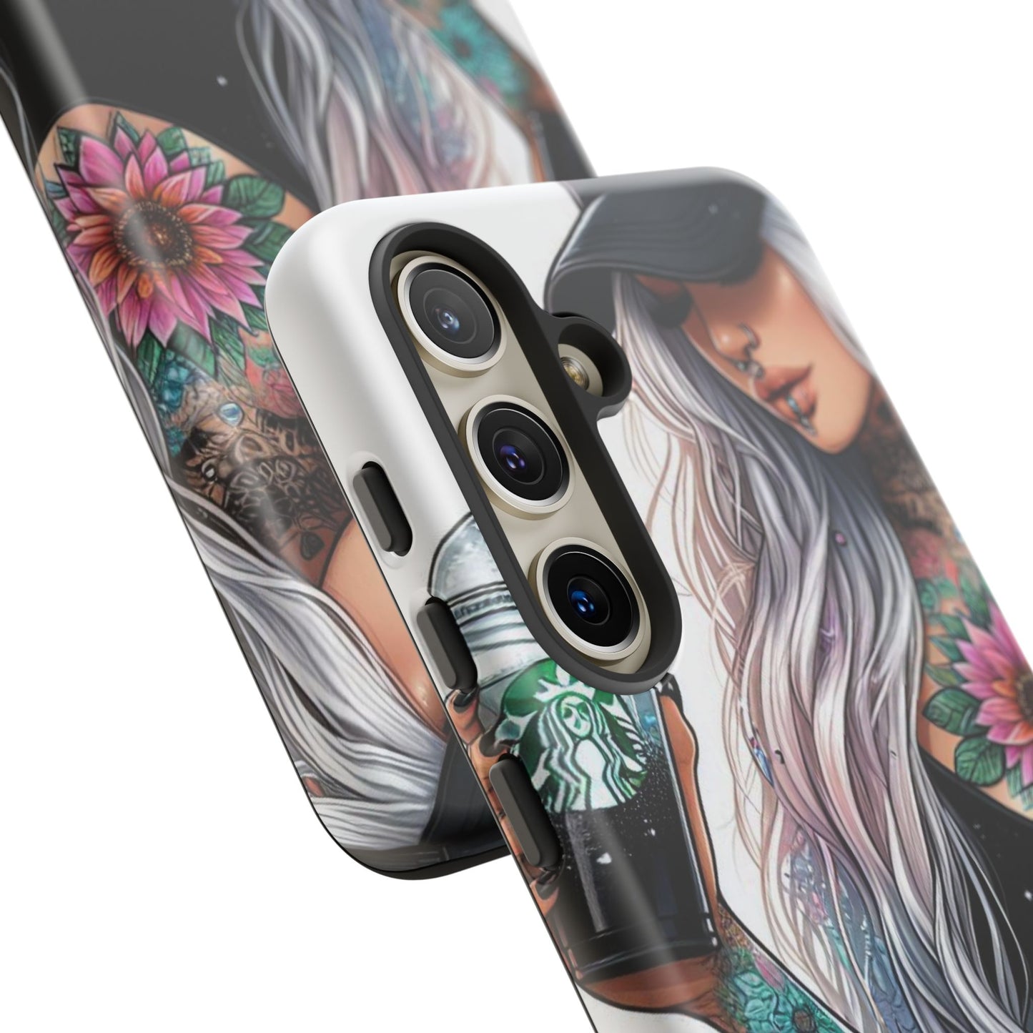 Tattooed Coffee Queen – Edgy Urban Aesthetic Mobile Cover