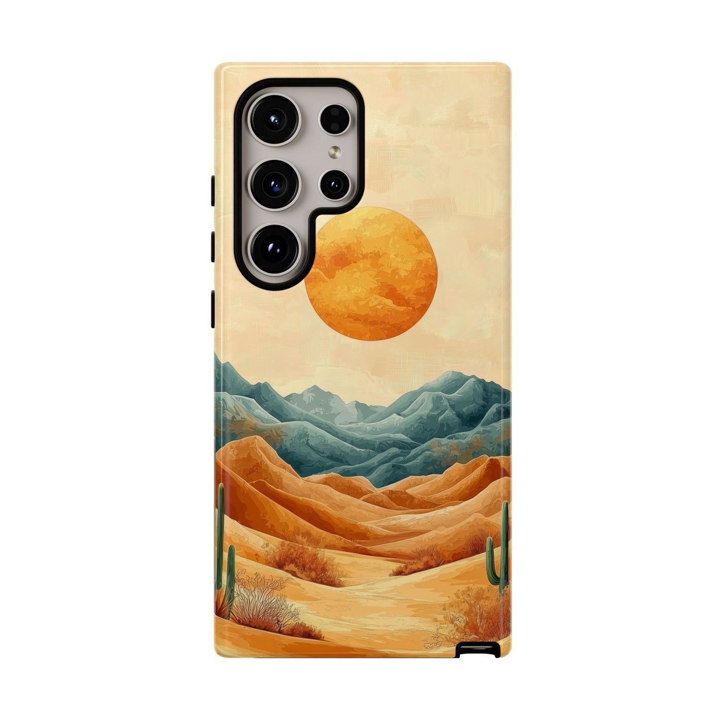 Golden Solstice Desert Boho Phone Case for iPhone, Pixel & Samsung