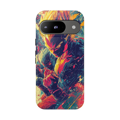 Saiyan Fury | Anime Warrior Power Surge | Comic Style Dragon Battle Phone Case for iPhone, Samsung & Pixel
