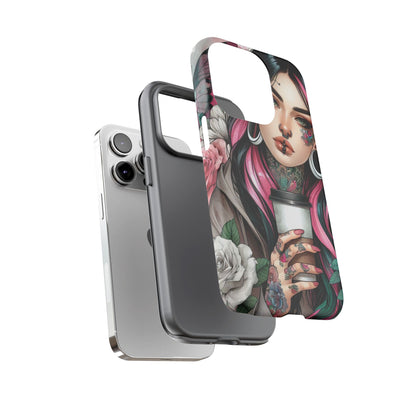 Tattooed Coffee Lover Art Mobile Case