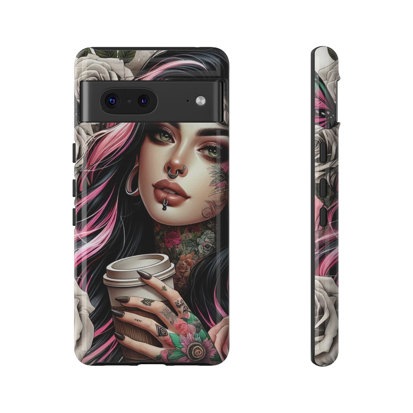 Gothic Rose Coffee Queen Mobile Case