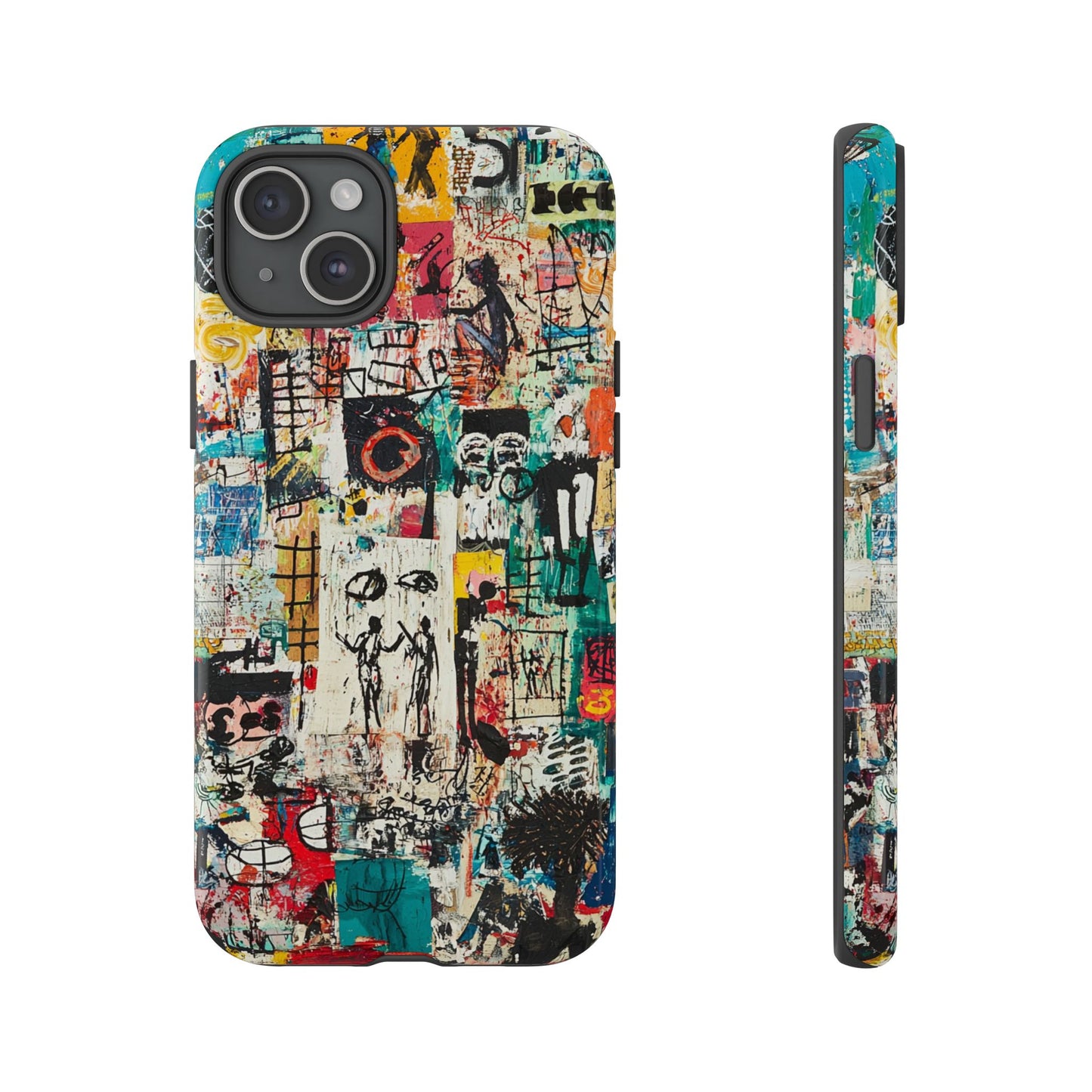 Basquiat Phone Cover – Artistic Modern Graffiti Style - iPhone, Samsung & Google Pixel Cover - Artistic Painting Case,  Art Lover Gift