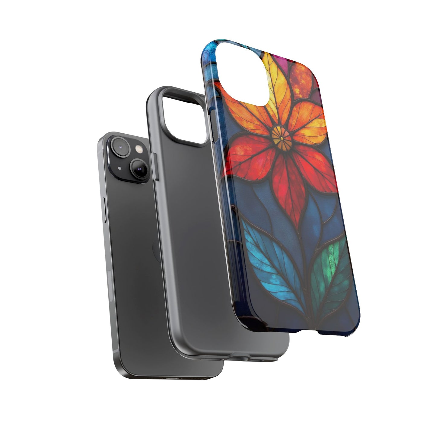 Radiant Blossom: Red and Orange Floral Elegance