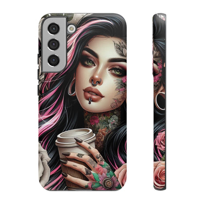 Gothic Rose Coffee Queen Mobile Case