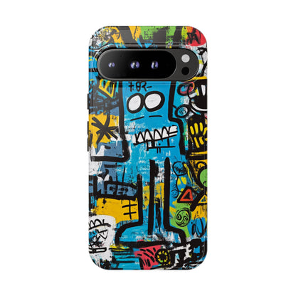 Basquiat Design Phone Case – Unique Street Art Protector - iPhone, Samsung & Google Pixel Cover - Artistic Painting Case,  Art Lover Gift