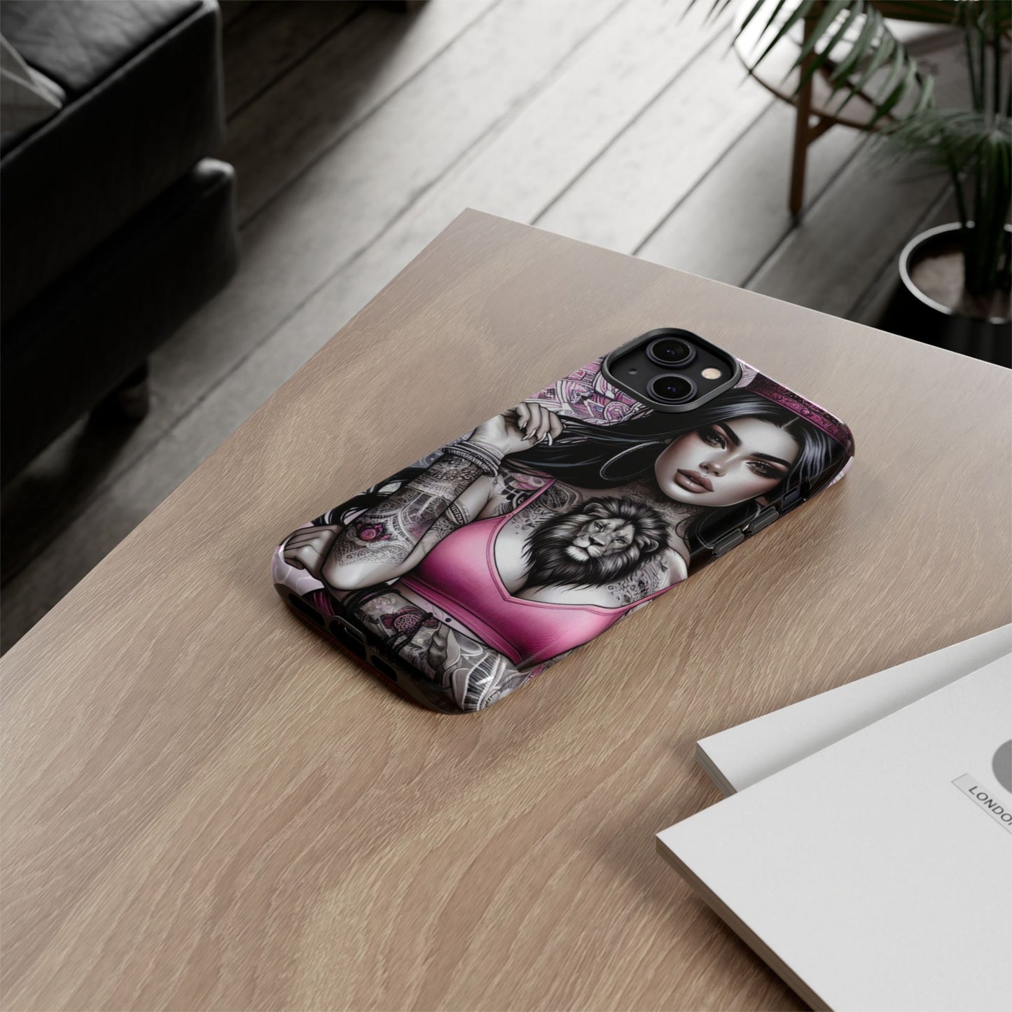 Queen of the Jungle – Regal Tattooed Goddess Mobile Cover