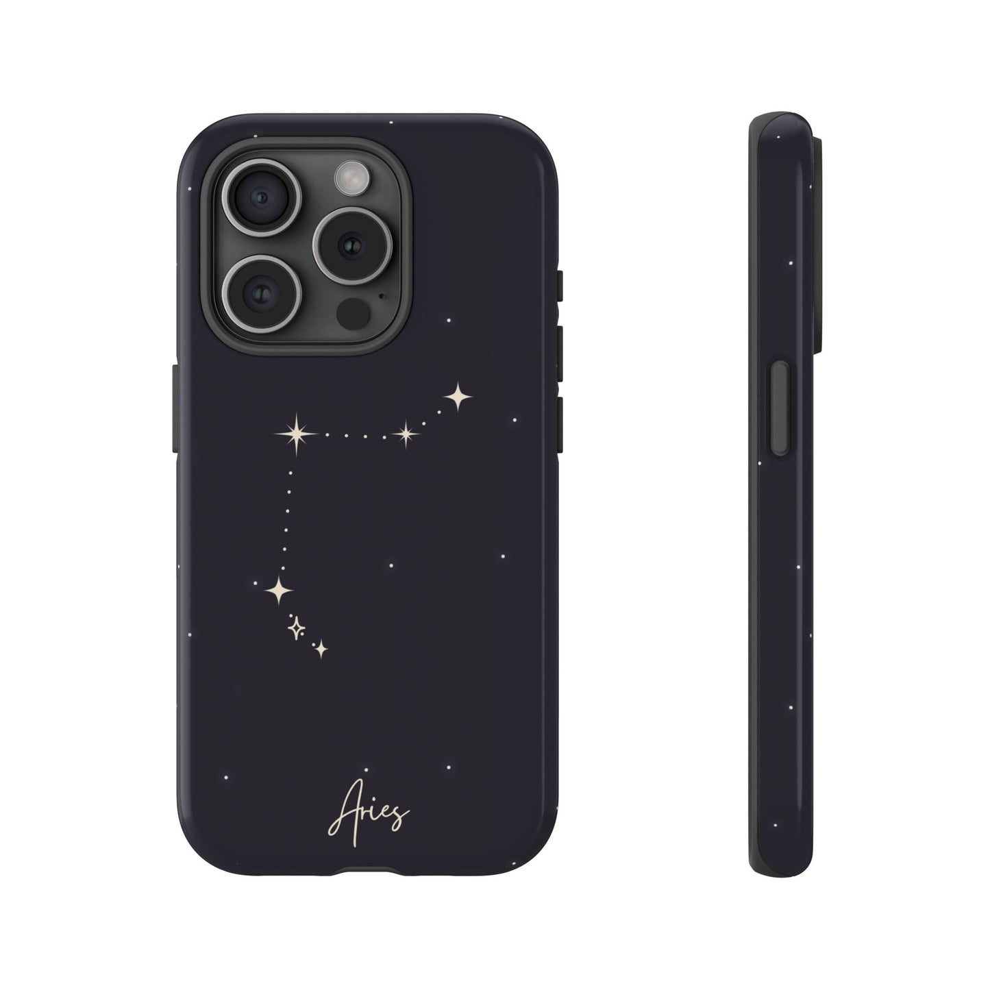 Aries Zodiac Starry Phone Case – Cosmic Style for iPhone, Samsung & Google Pixel
