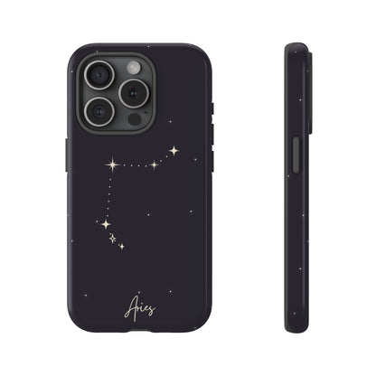 Aries Zodiac Starry Phone Case – Cosmic Style for iPhone, Samsung & Google Pixel