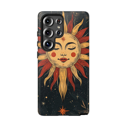 Boho Cosmic Sun Phone Case for iPhone, Pixel & Samsung