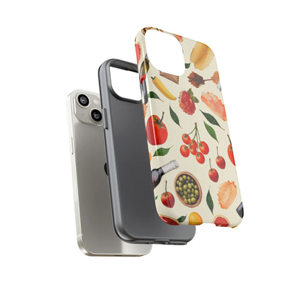 Fresh Fruits & Veggies Pattern Phone Case