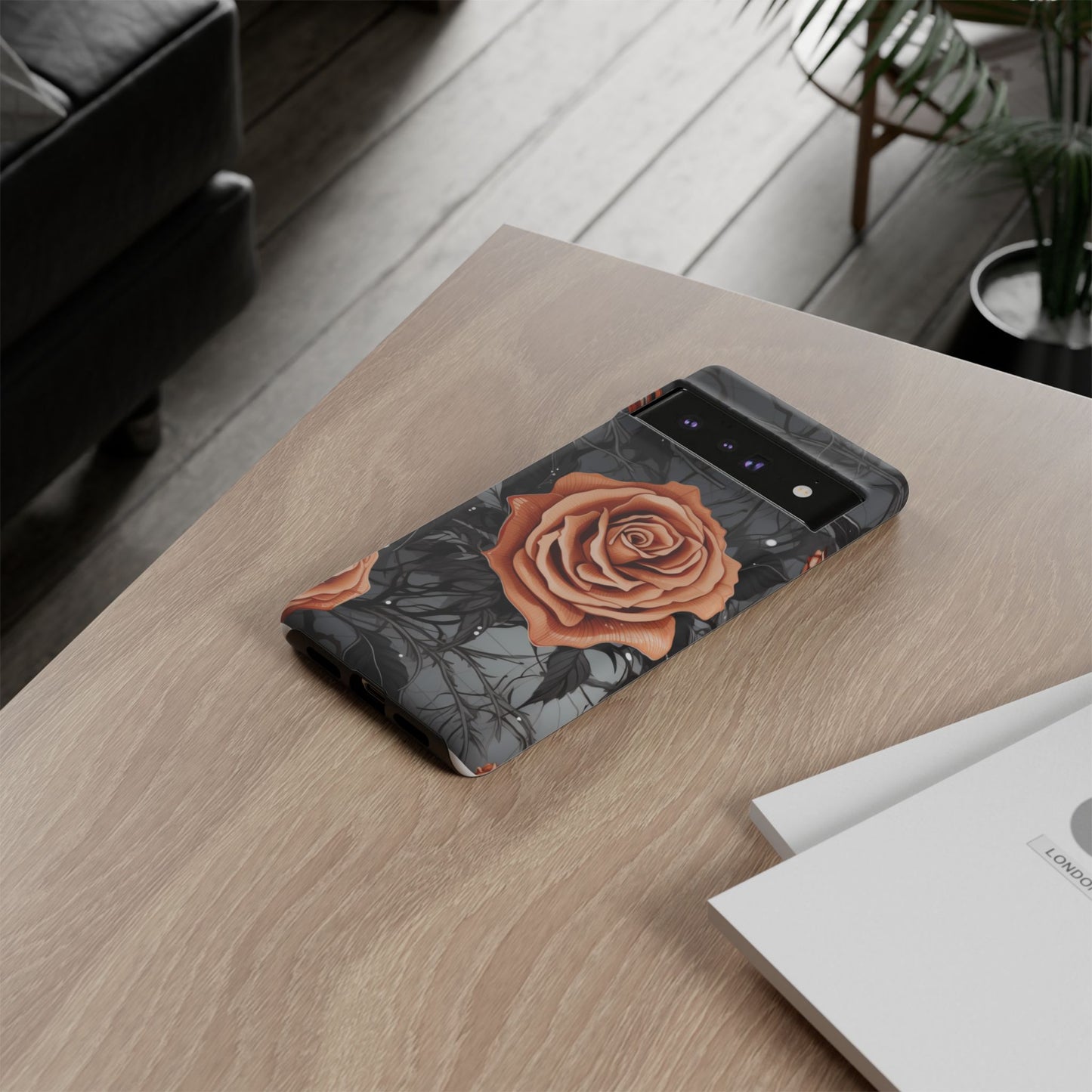 Mystic Noir Rose Mobile Case
