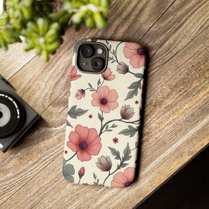 Floral Iphone Case, Botanical Pattern Design
