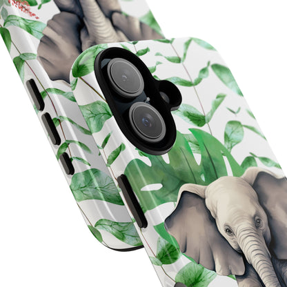 Cute Baby Elephant Mobile Cover – Floral & Tropical Aesthetic
