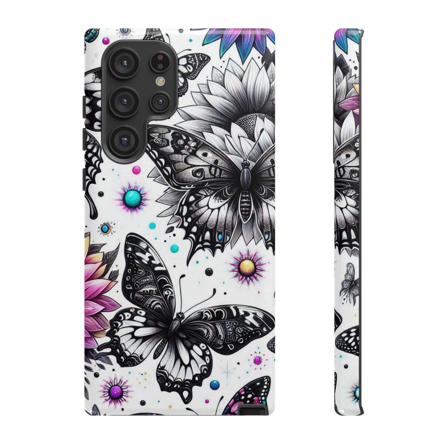 Celestial Flight – Cosmic Butterflies & Floral Magic Mobile Cover
