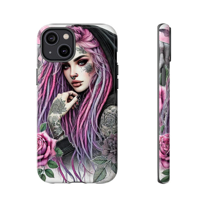 Gothic Rose Tattoo Art Mobile Case