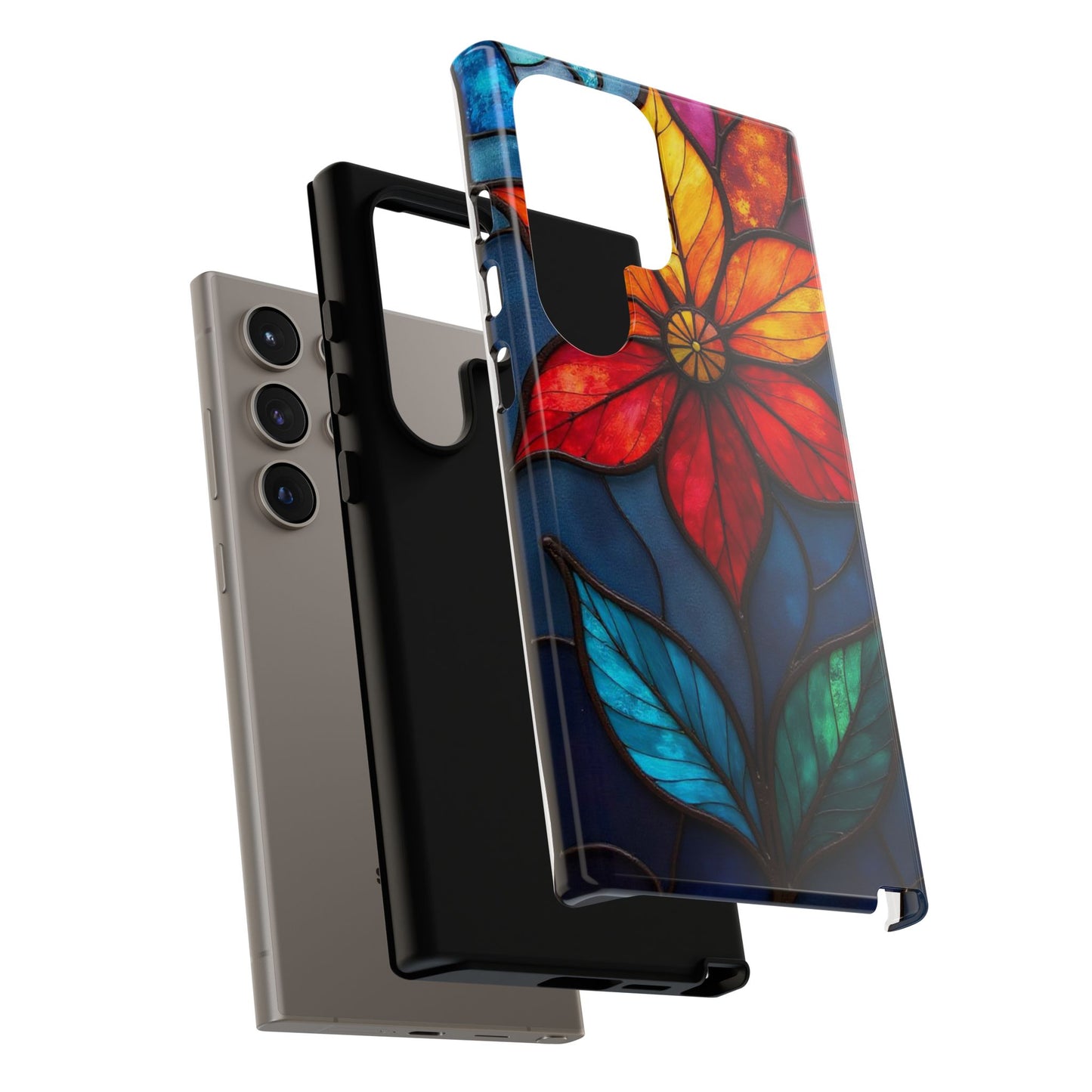 Radiant Blossom: Red and Orange Floral Elegance