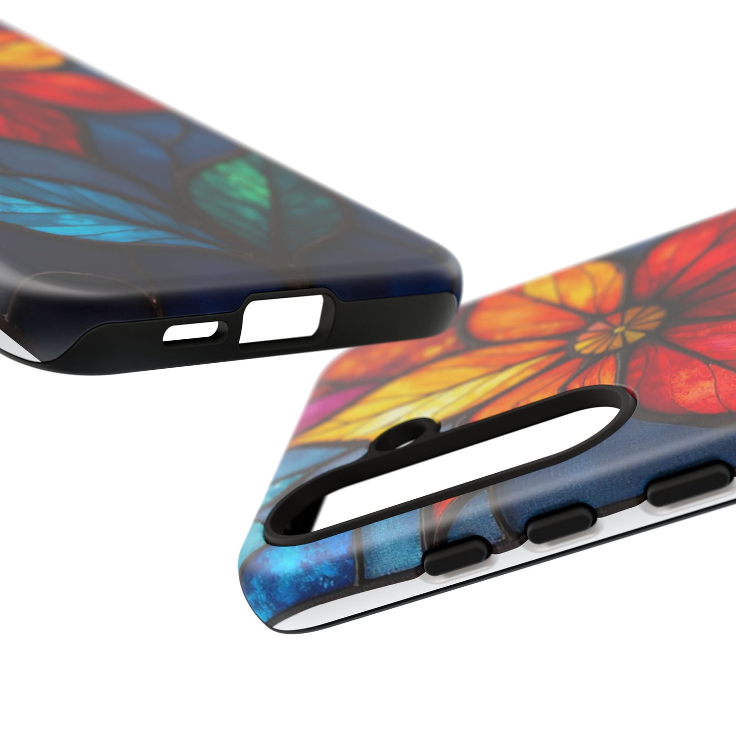 Radiant Blossom: Red and Orange Floral Elegance