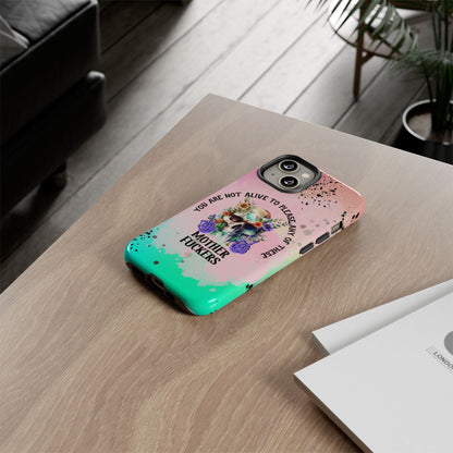 You Are Not Alive to Please Anyone Floral Skull Phone Case Perfect for iPhone, Samsung & Google Pixel, Funny Gift