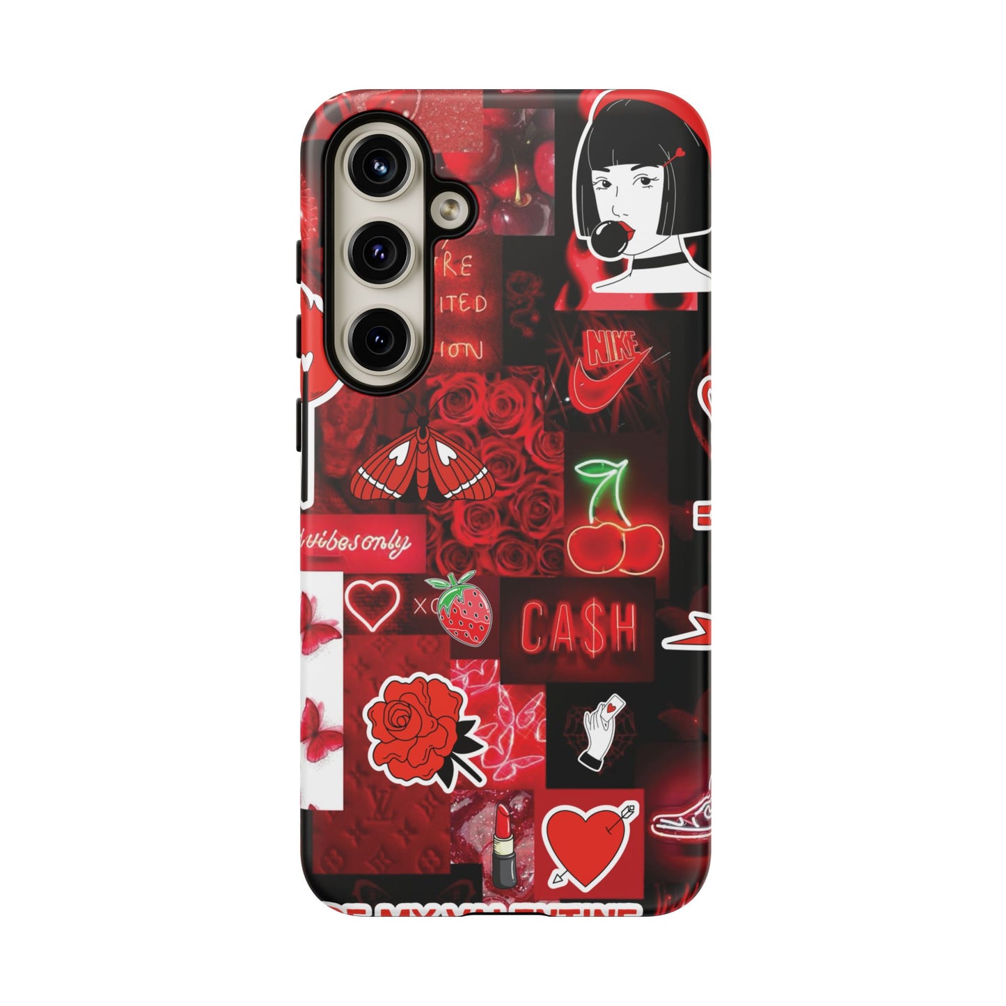 Red Pop Art Neon Vibes Phone Case