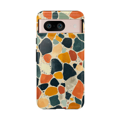 Terracotta & Teal Terrazzo Phone Case for iPhone, google Pixel & Samsung