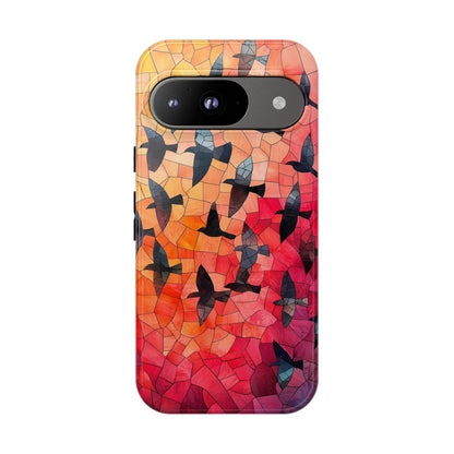 Chorus of Flight – Mosaic Birds Phone Case for iPhone, Samsung & Pixel
