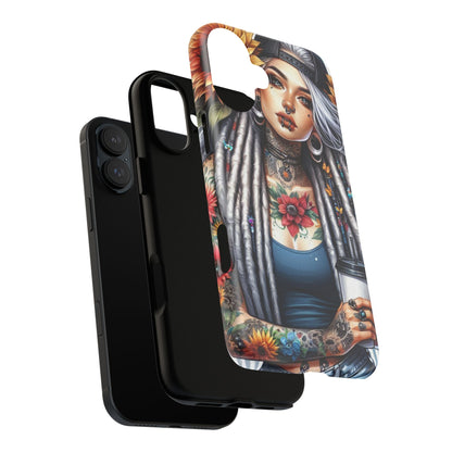 Sunflower Queen – Boho Rebel Tattoo Mobile Cover