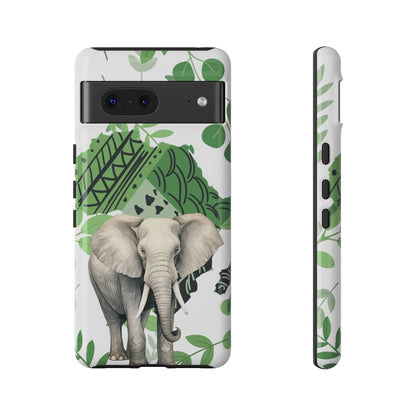 Tropical Elephant Mobile Cover – Nature-Inspired Boho Art