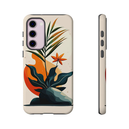 Tropical Bloom – Minimalist Nature Phone Case for iPhone, Samsung & Pixel